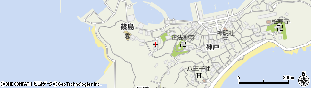 愛知県知多郡南知多町篠島照浜周辺の地図