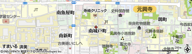 奈良県奈良市南城戸町周辺の地図