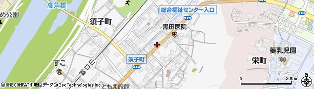 湯田クリーニング店周辺の地図