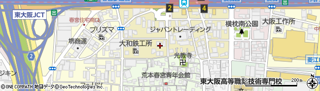 カメちゃん　サービス周辺の地図