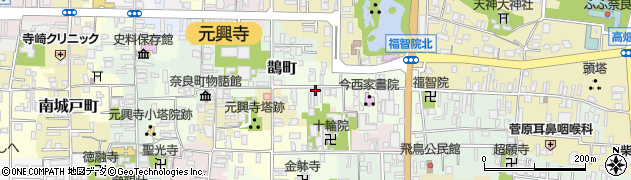 奈良県奈良市公納堂町周辺の地図