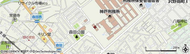 神戸刑務所周辺の地図