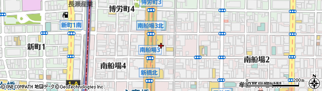 大阪府大阪市中央区南船場3丁目10周辺の地図