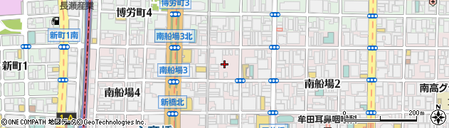 大阪府大阪市中央区南船場3丁目7周辺の地図