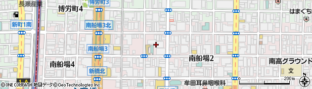 大阪府大阪市中央区南船場3丁目2周辺の地図