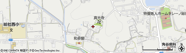 岡山県総社市久代周辺の地図