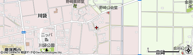 静岡県磐田市川袋1117周辺の地図