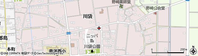 静岡県磐田市川袋1448周辺の地図