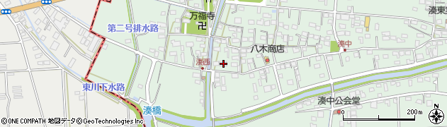 静岡県袋井市湊496-1周辺の地図
