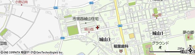 津城山郵便局 ＡＴＭ周辺の地図