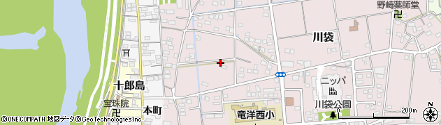 静岡県磐田市川袋515周辺の地図