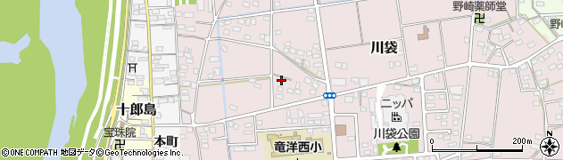 静岡県磐田市川袋534周辺の地図