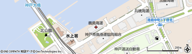 義勇海運株式会社　ＰＩ東現業所周辺の地図