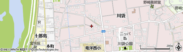 静岡県磐田市川袋541周辺の地図