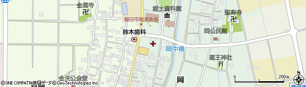 静岡県磐田市岡733周辺の地図