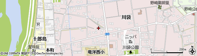 静岡県磐田市川袋548周辺の地図