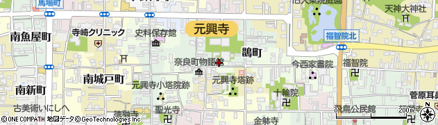 奈良県奈良市芝突抜町周辺の地図