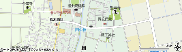 静岡県磐田市岡284周辺の地図