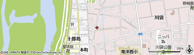 静岡県磐田市川袋1752周辺の地図