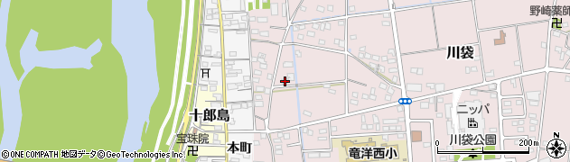 静岡県磐田市川袋472周辺の地図
