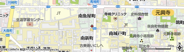 奈良県奈良市南魚屋町20周辺の地図