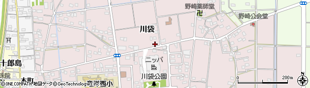 静岡県磐田市川袋780周辺の地図