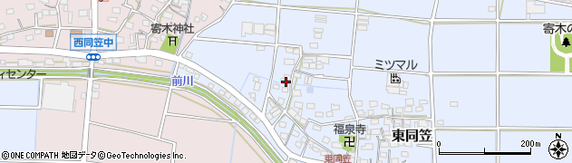 静岡県袋井市東同笠252周辺の地図