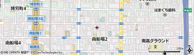 大阪府大阪市中央区南船場2丁目周辺の地図