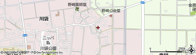 静岡県磐田市川袋1118周辺の地図