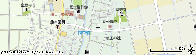 静岡県磐田市岡283周辺の地図