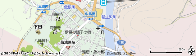 下田駅前ぺるりんパーキング周辺の地図