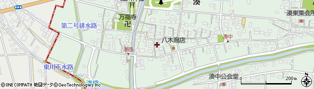 静岡県袋井市湊501-2周辺の地図