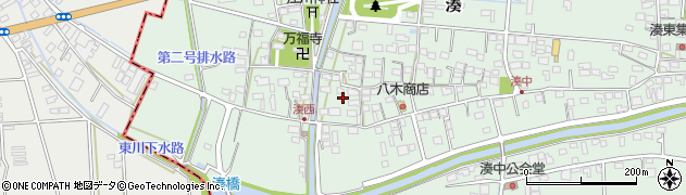 静岡県袋井市湊490周辺の地図