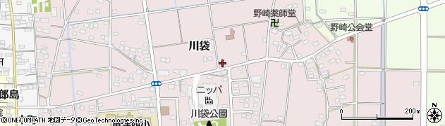 静岡県磐田市川袋788周辺の地図