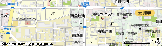 奈良県奈良市南魚屋町22周辺の地図