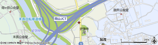 岡山県岡山市北区津寺229周辺の地図