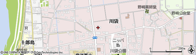 静岡県磐田市川袋698周辺の地図