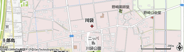 静岡県磐田市川袋757周辺の地図