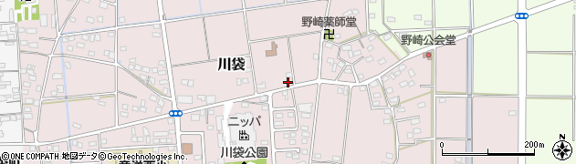 静岡県磐田市川袋712周辺の地図