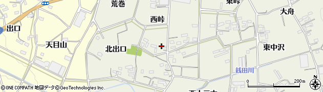 愛知県豊橋市小島町（西峠）周辺の地図