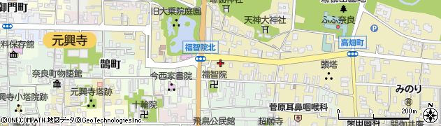 奈良県奈良市中天満町周辺の地図