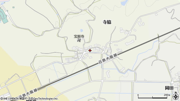 〒518-0222 三重県伊賀市寺脇の地図