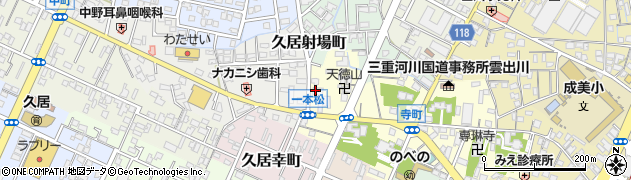 中瀬仏壇店久居本店周辺の地図