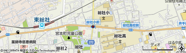総社小学校周辺の地図