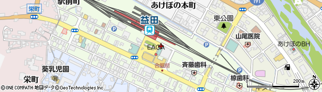 益田市観光案内所周辺の地図