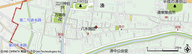 静岡県袋井市湊525周辺の地図