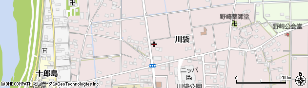 静岡県磐田市川袋585周辺の地図