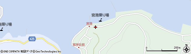 兵庫県姫路市家島町宮110周辺の地図