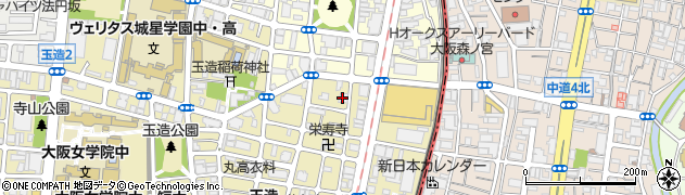 日教研ゼミナール玉造校周辺の地図