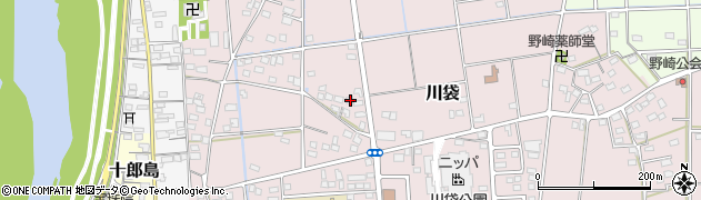 静岡県磐田市川袋559周辺の地図